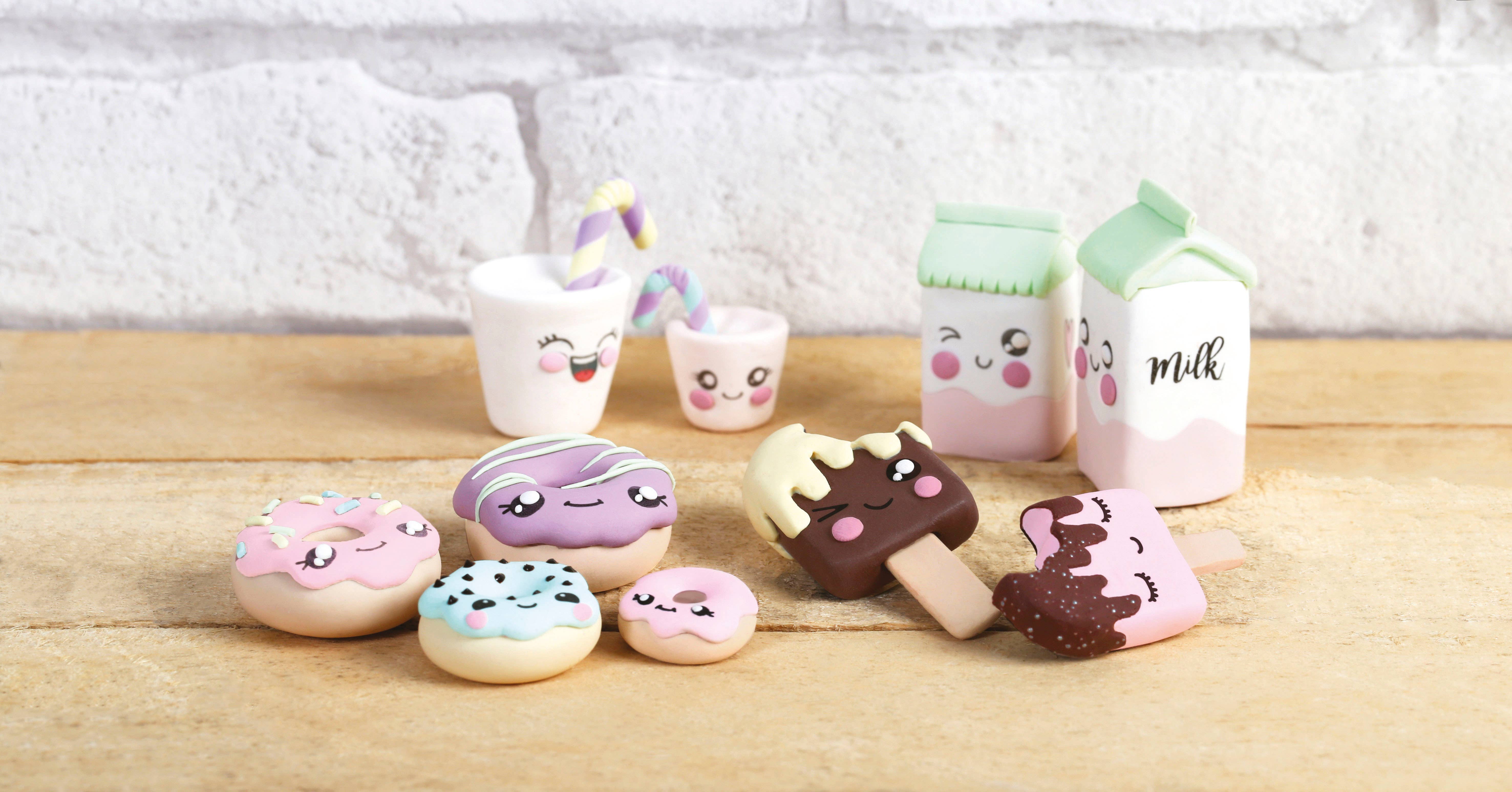 Graine Créative – Engroshandel DIY-hobbysæt – FIMO 'KAWAII FAMILY' Opbevaringskuffert2