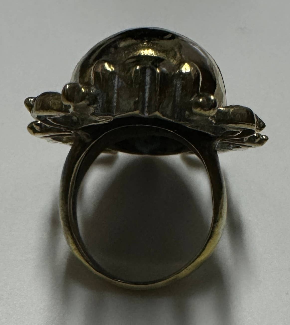 The Curator - Wholesale Band/Stacked Ring - Large Brass Scarab Ring1