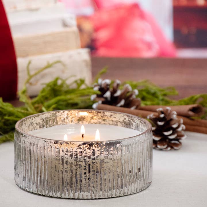 Welcome Home Ridged Mercury Candle for wholesale by Andaluca
