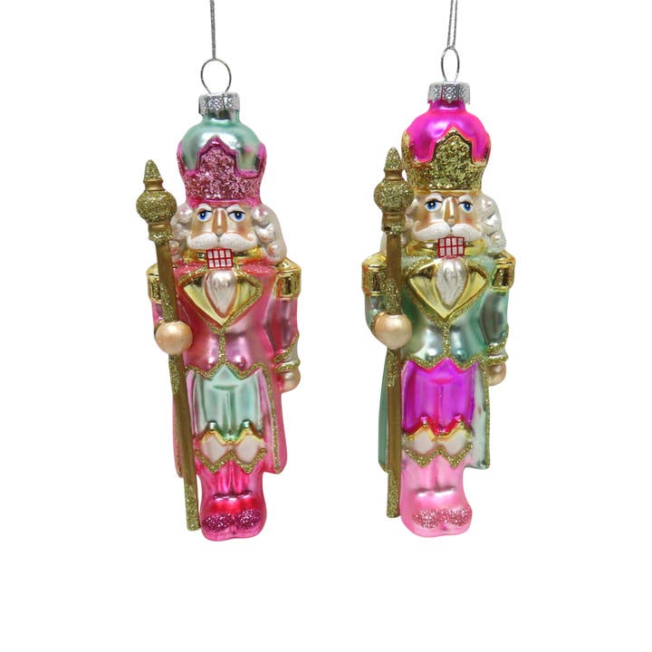 December Diamonds - Wholesale Ornament Set - 2 Asst Bright Nutcracker Orn