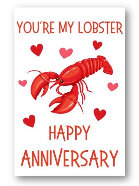 Cartão engraçado do aniversário do Second Ave You're My Lobster por atacado de Second Ave Gift Company