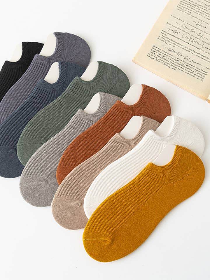 CWMS2465_SUMMER STRIPED SHALLOW INVISIBLE BOAT SOCKS for wholesale by NINEXIS