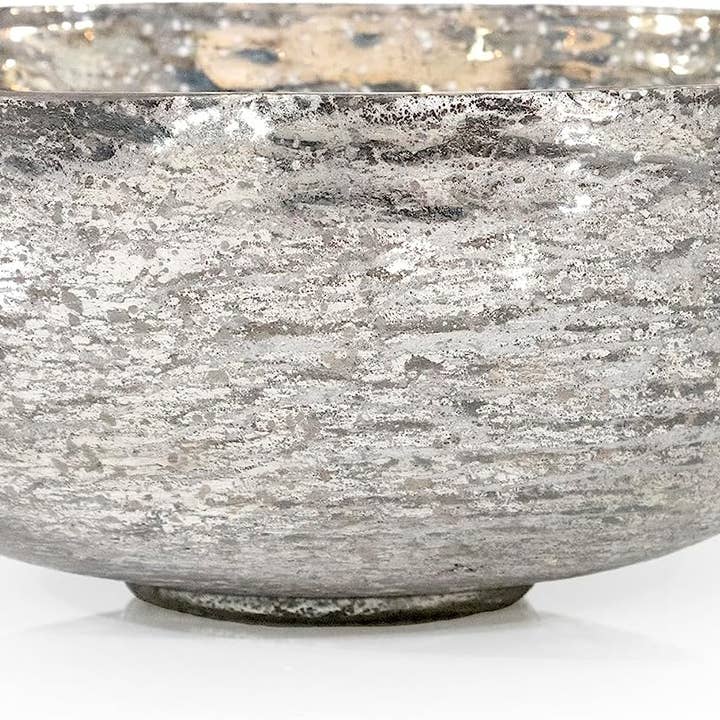 Mercury Glass Silver Decorative Bowl for wholesale on Faire4