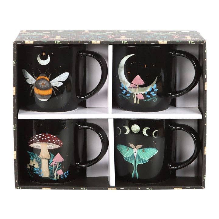 Something Different Wholesale - Wholesale Coffee Mug - Set of 4 Dark Forest Mugs3
