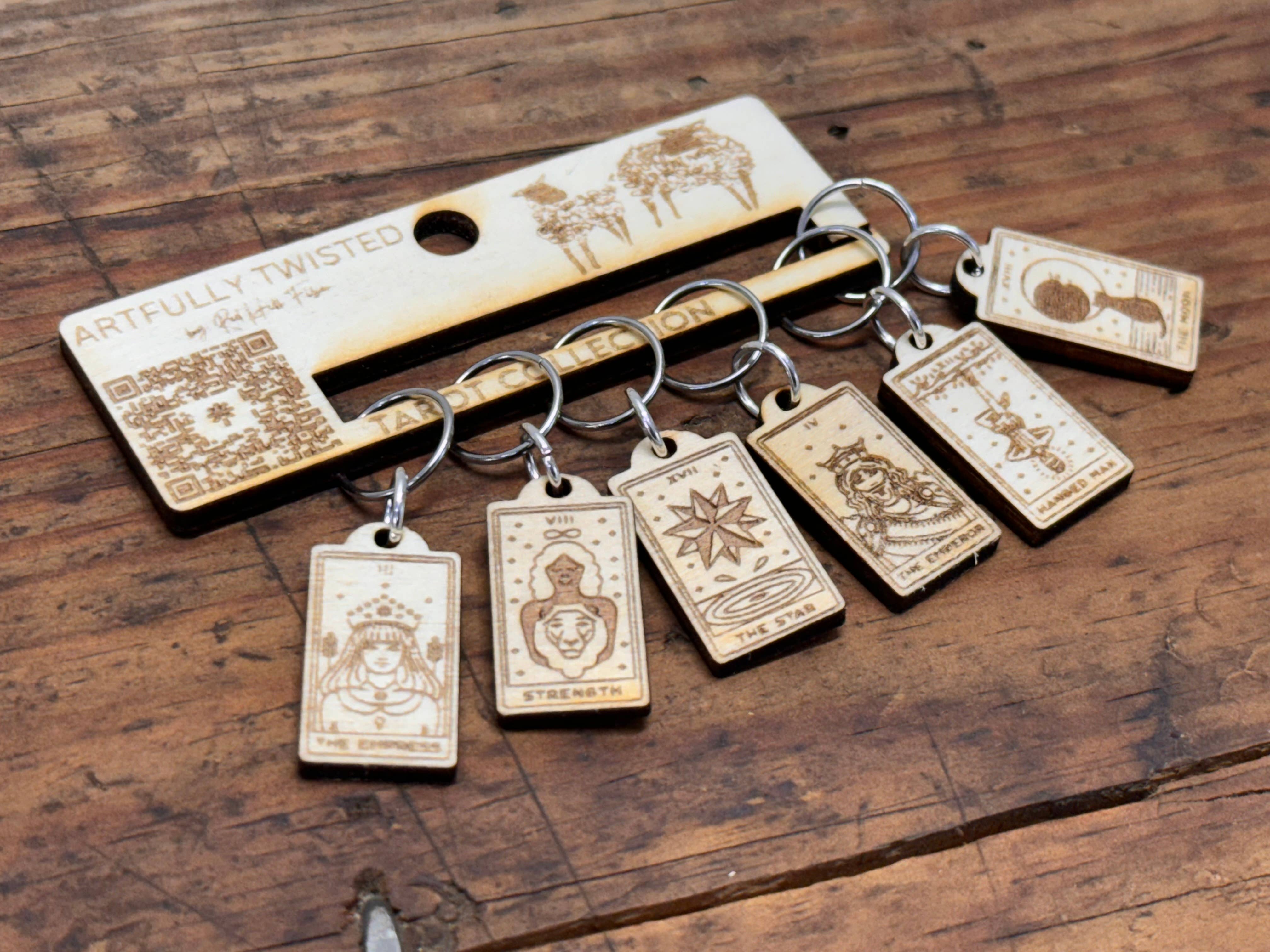 Red Hill Fiber - Venta al por mayor Material para punto/ganchillo - Marcadores para coser cartas del Tarot, juego de 31