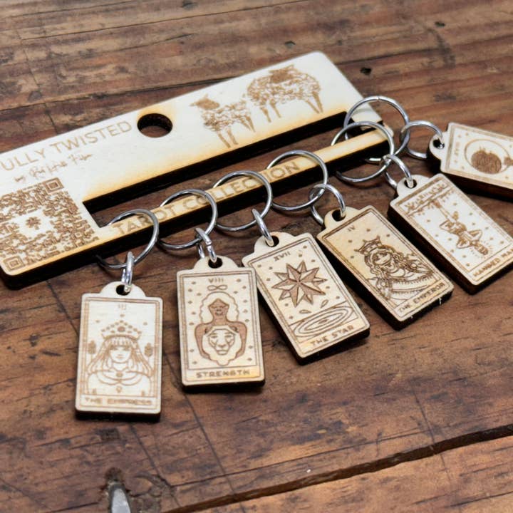 Red Hill Fiber - Venta al por mayor Material para punto/ganchillo - Marcadores para coser cartas del Tarot, juego de 31