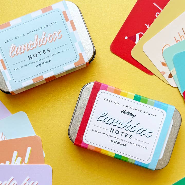 2021 Co. - Wholesale Stationery/Notecard Set - Lunchbox Notes Filled Display1