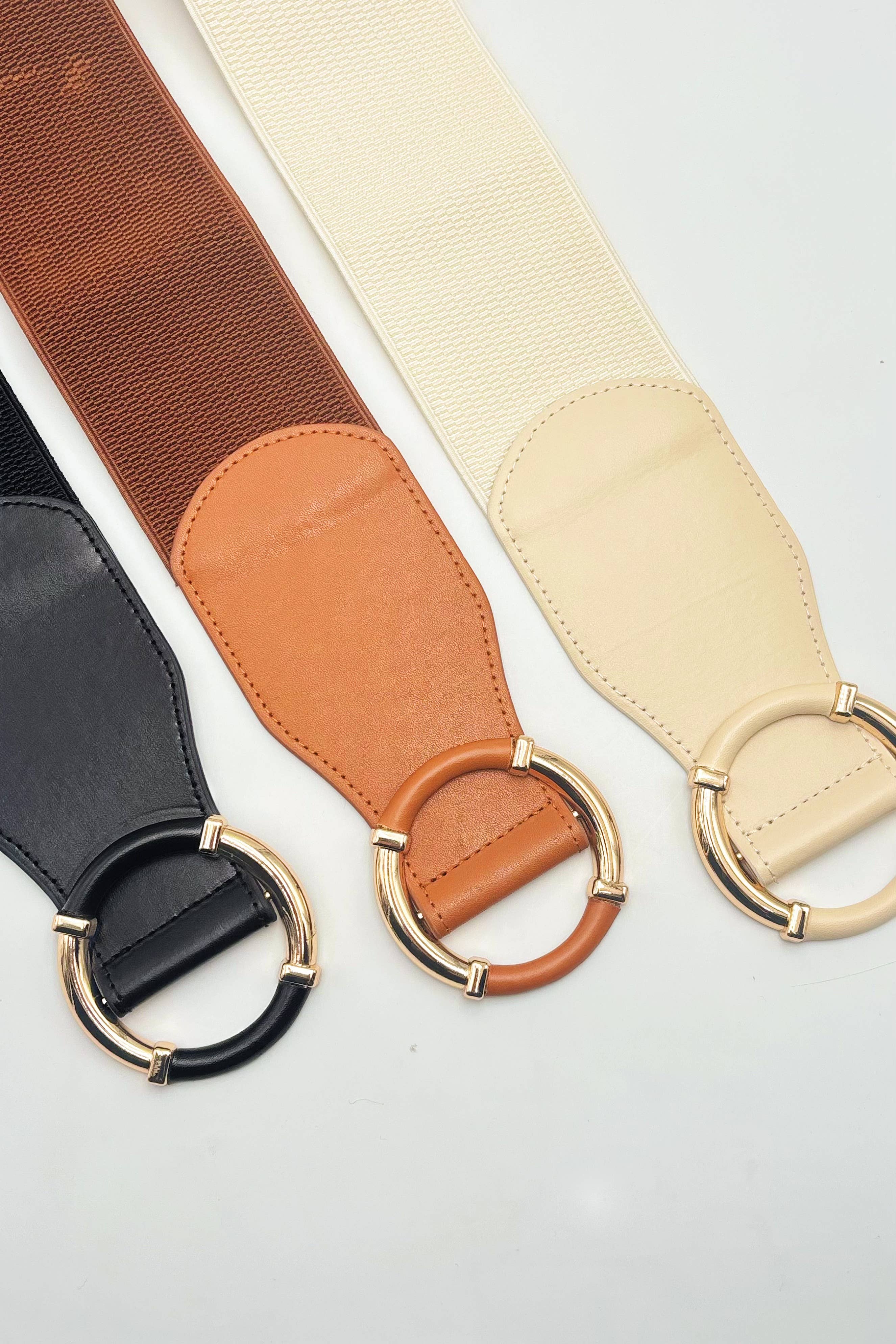 BYREN | ÉLINE L'ATELIER - Wholesale Belt - Women's - Wide faux leather belt CT3811