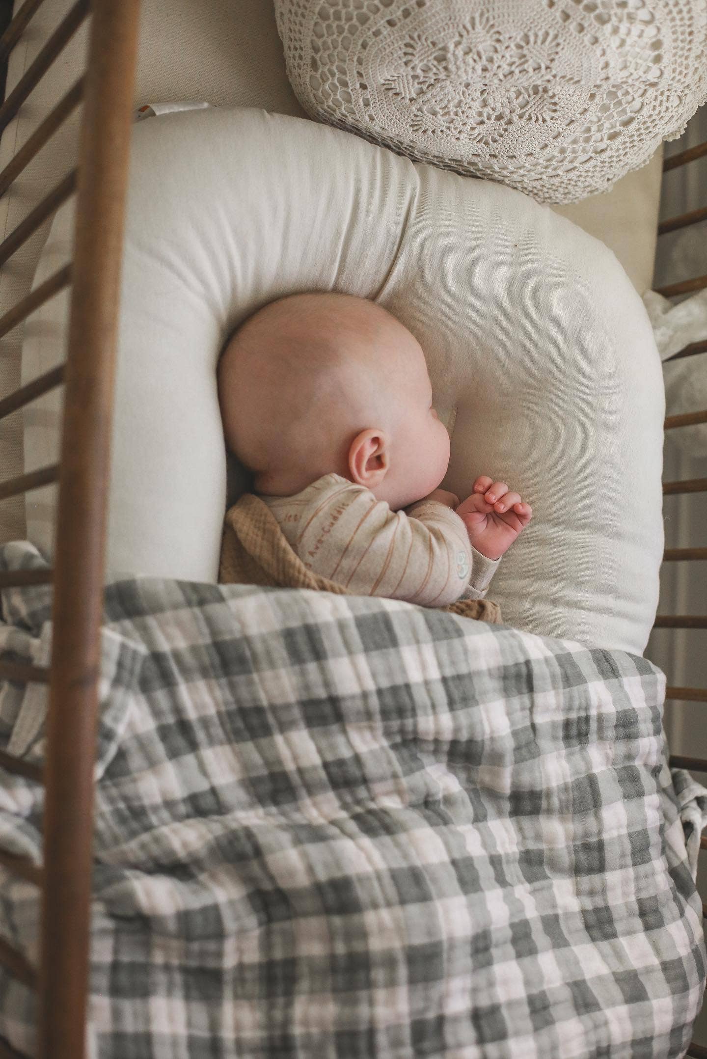 Ellie and Layne - Wholesale Bedding blanket – Kids & Baby - Evergreen Gingham QUILTED 6 Layer Gauze Blanket1