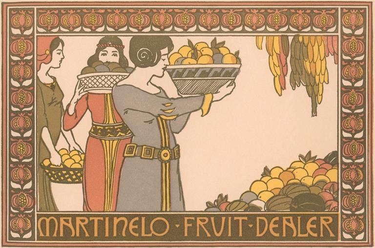 Found Image Press - Wholesale Art Print - Art Print FR-359 Martinelo Fruit Dealer Ad1