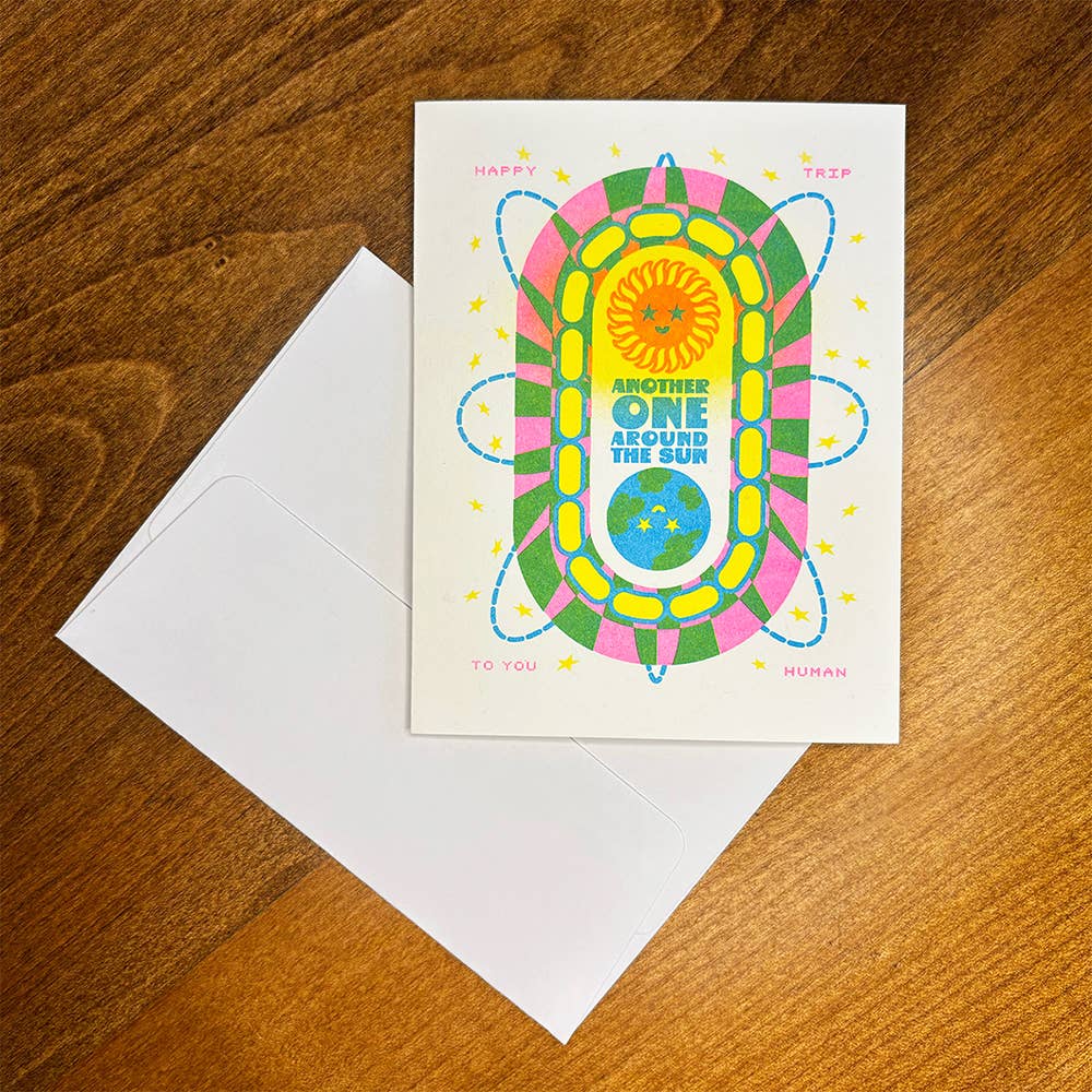 StarKeep Studio - Wholesale Birthday Card - Happy Birthday Card | A2 Risograph Greeting Card1