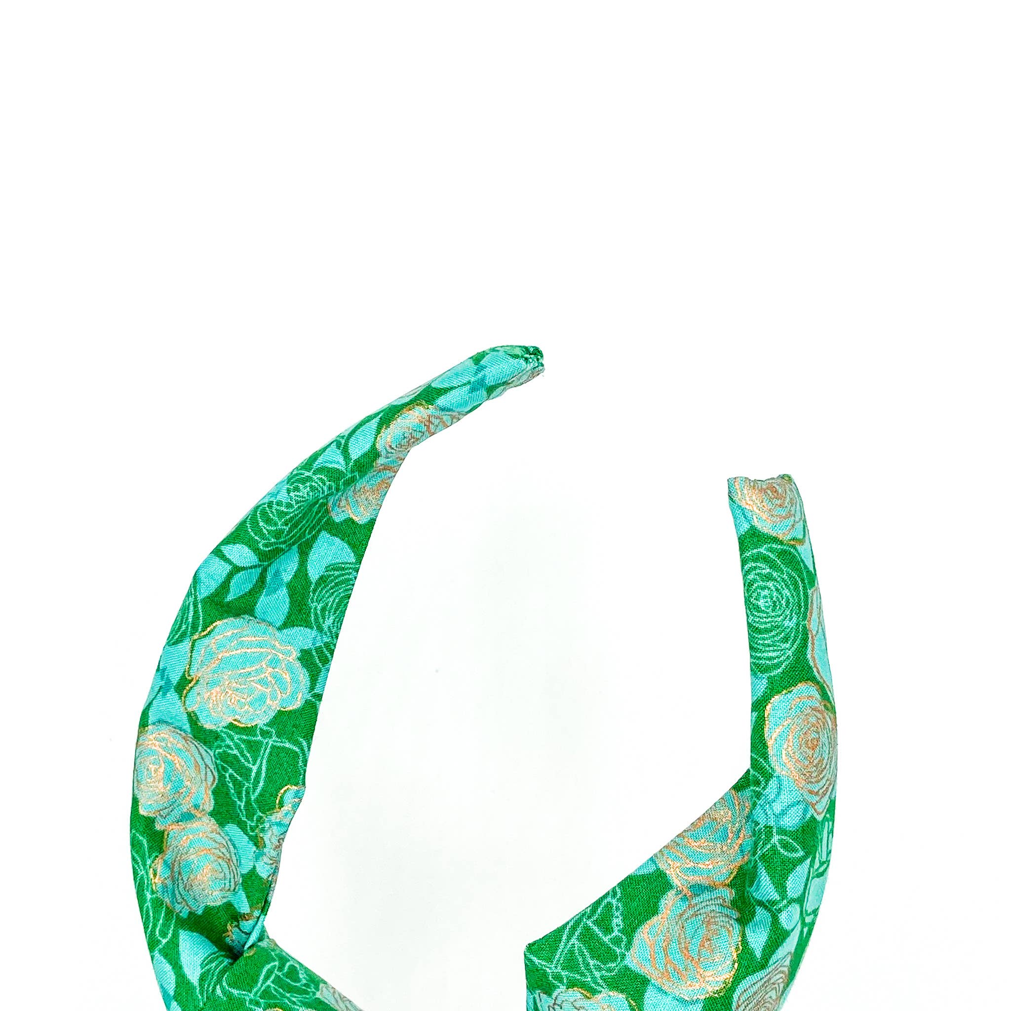 Wee Joys - Wholesale Fashion Headband - Women's - Top Knot Alice Band | Metallic Floral4