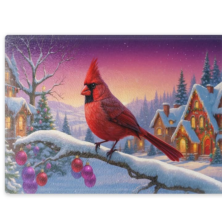 Cardinal Cutting Board for wholesale by Traci's Fun Creations