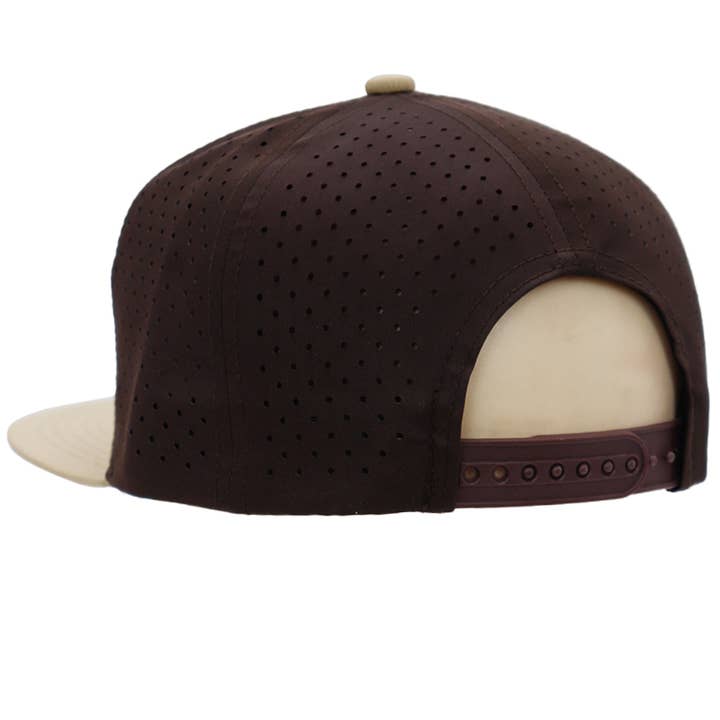 Cap Zone - Wholesale Flat Brim Cap - Unisex - Colored Front 7 Panel Digital Perforated Snapback18