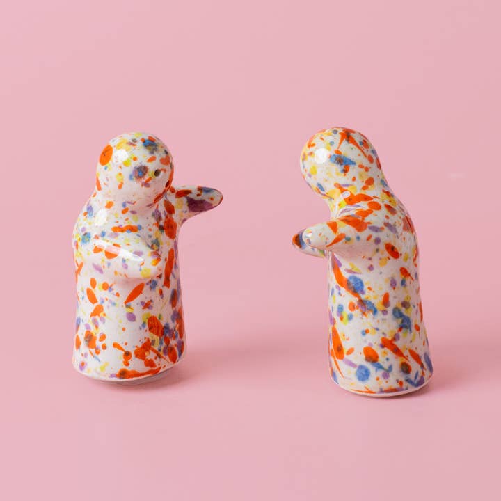 Alfar Tierra Cocida - Wholesale Salt & Pepper Shaker Set - Fun salt and pepper shaker 9cm / Multicolor CARNAVAL