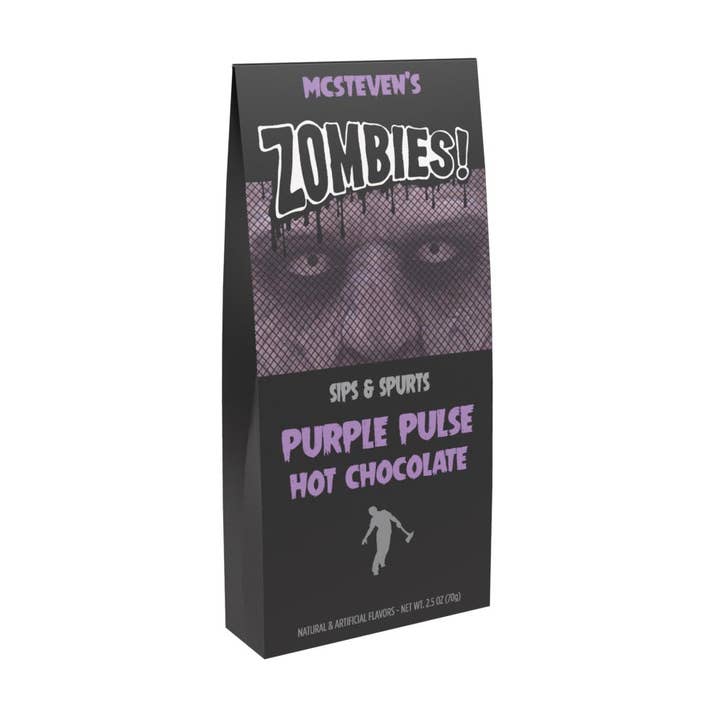 Zombies ! Chocolat chaud couleur pouls violet (boîtes en tente de 70 g) pour la vente par McSteven's