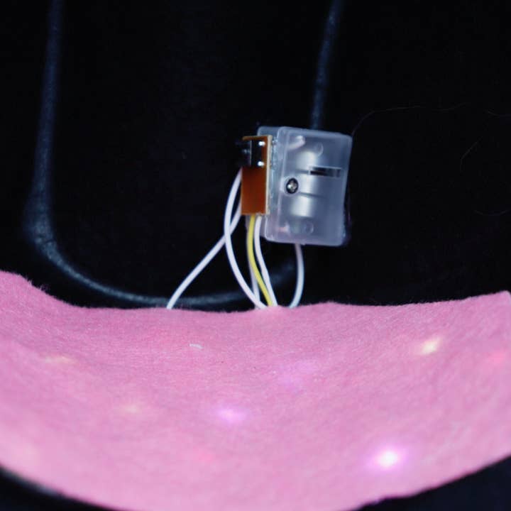 Cap Zone - Wholesale Cowboy Hat – Women’s - LED Light-Up Tiara Sequins Trim Yeehaw Cowboy Hat4