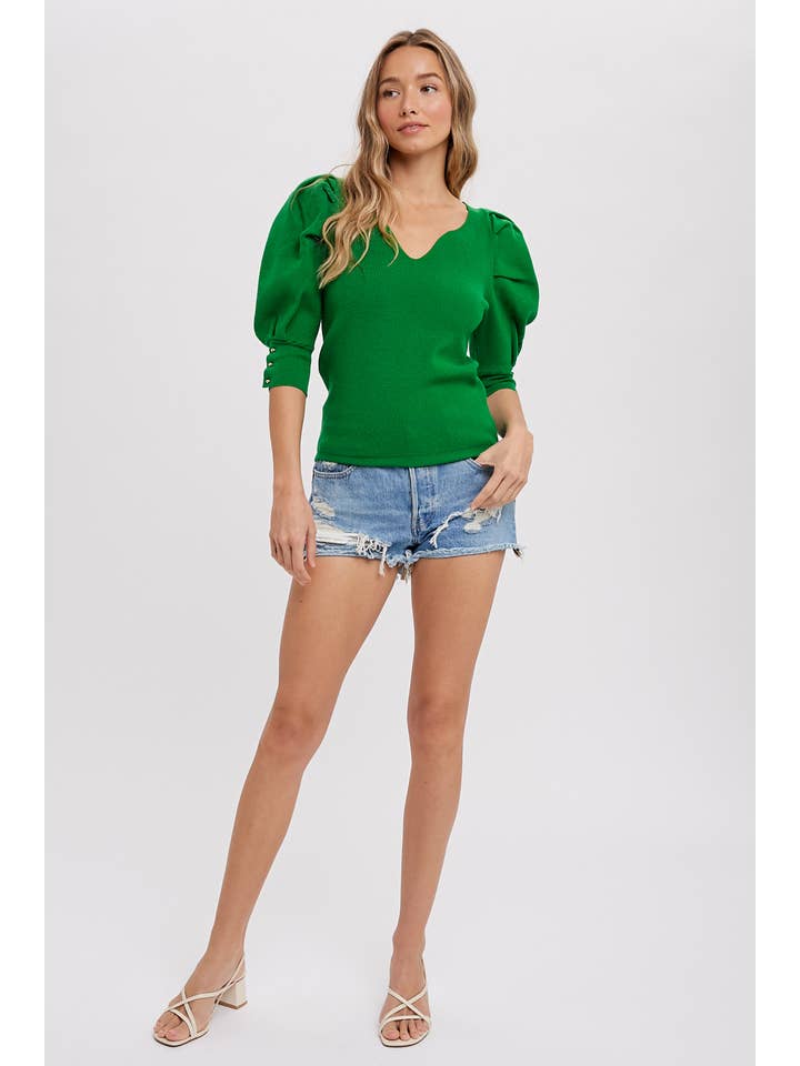Bluivy - Venta al por mayor Jersey corto de punto - Mujer - JERSEY MANGA CORTA PUFF25