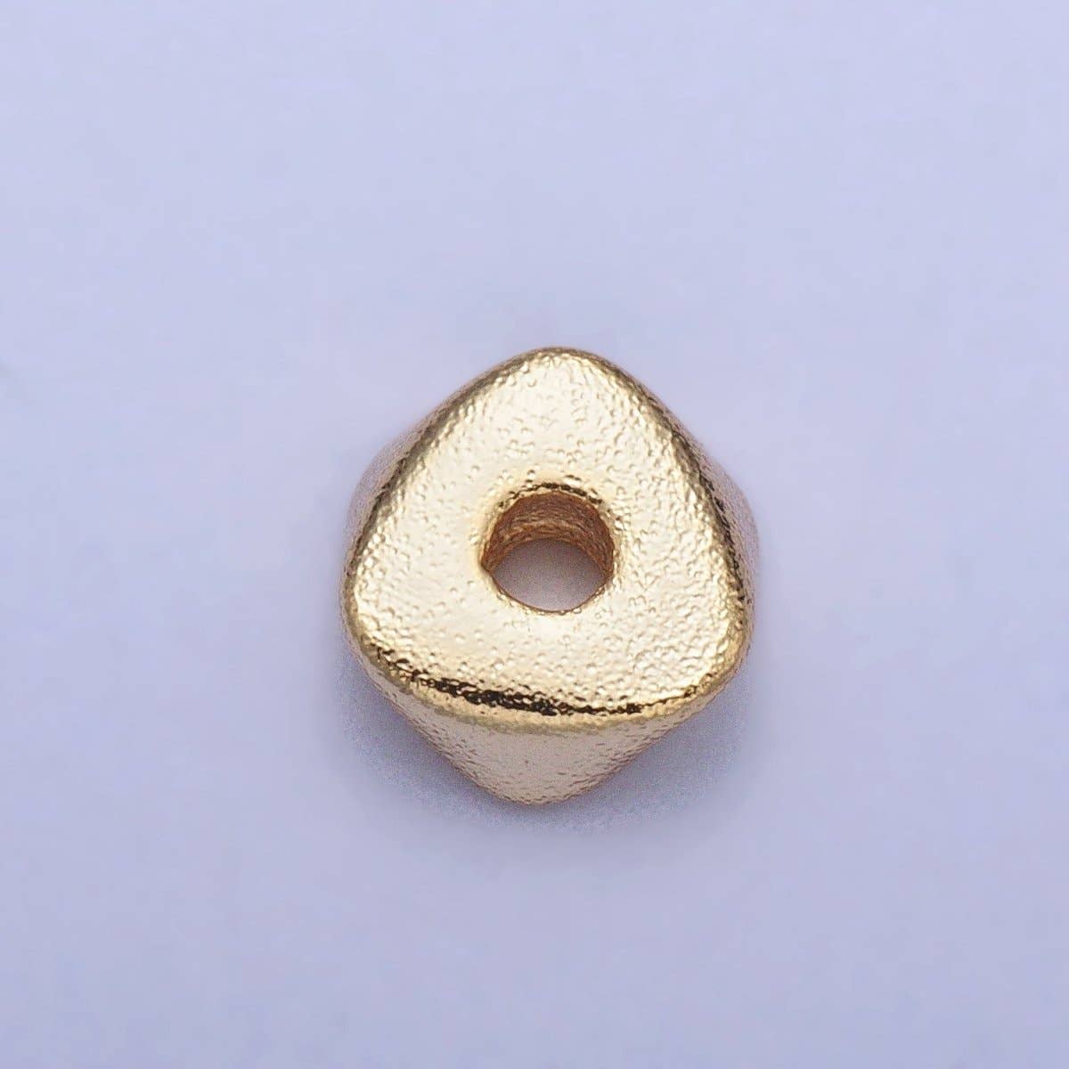 Aim Eternal – wholesale Beads – 20 Pieces Matte Gold 8mm, 6mm, 4mm Triangle Geometric Beads | B-273 B-308 B-3090