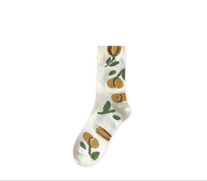 Tourtiwi – wholesale Socks – Women's – Tulip Floral Patterned Crew Socks3