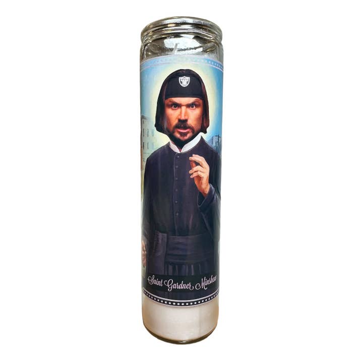 Gardner Minshew Devotional Prayer Saint Candle for wholesale by The Luminary and Co.