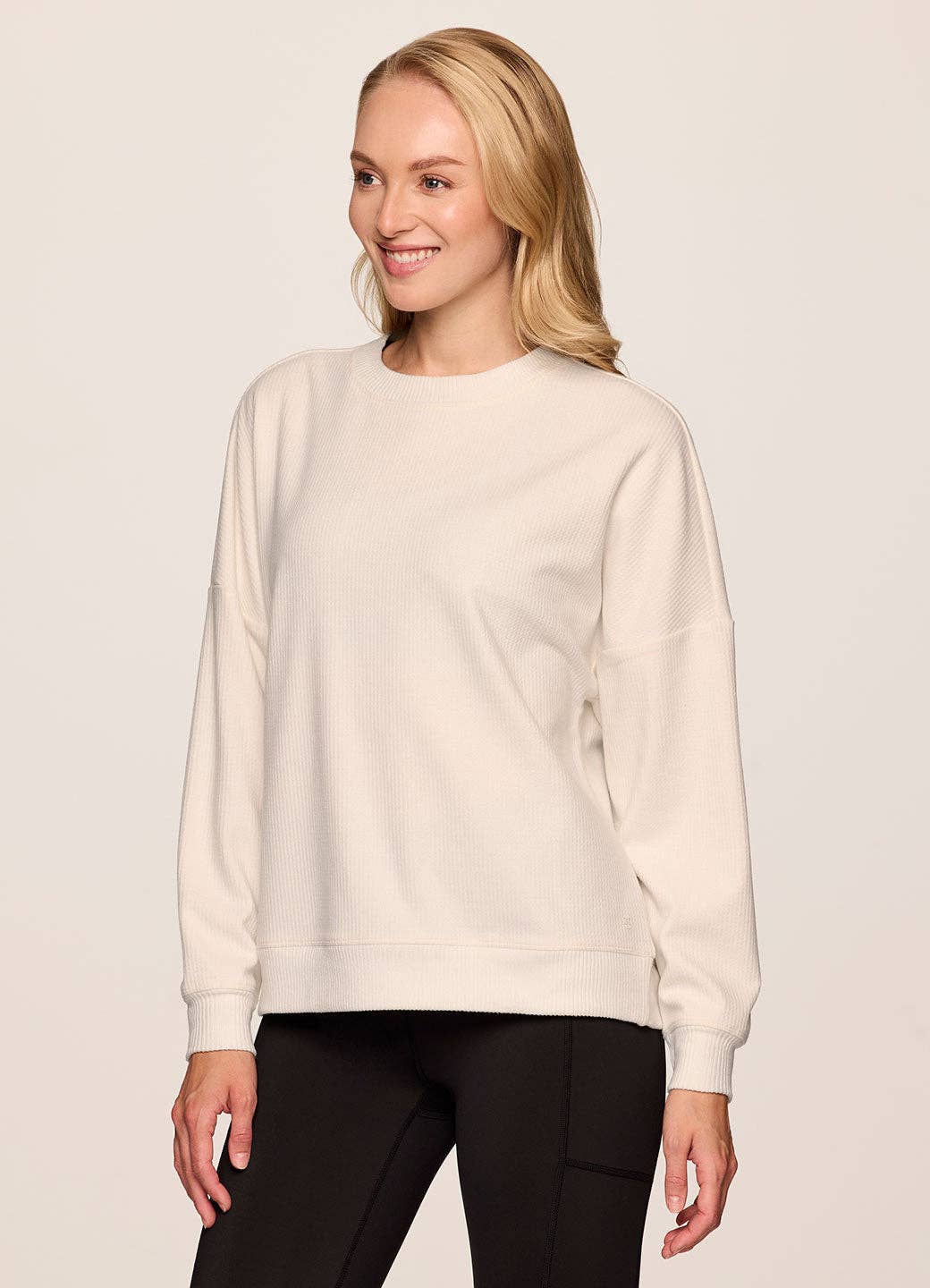 RBX Active - Wholesale Sweatshirt - Women's - Off Days Relaxed Waffle Knit Sweatshirt7