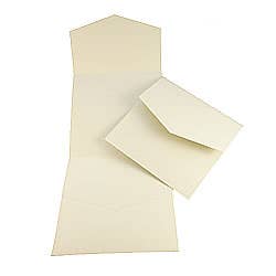 Imaginediy - Wholesale Invitations - Pearlised Ivory Signature Pocket Invitation