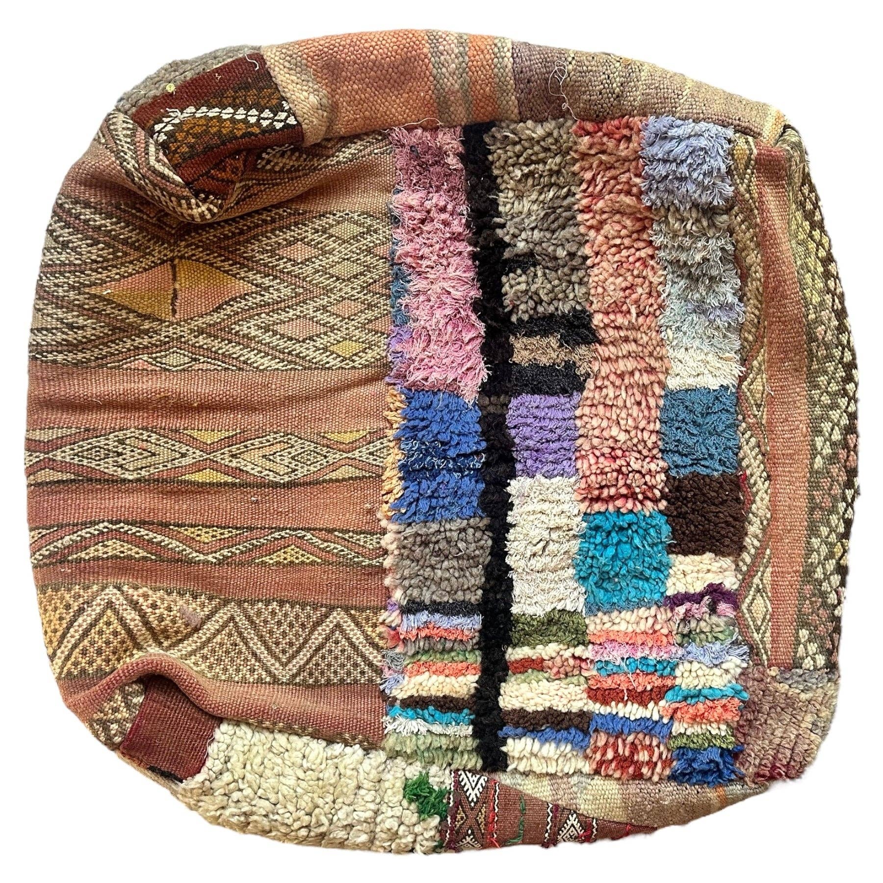 SOUK in the CITY - Wholesale Pouf - UNIQUE Upcycled Berber Poufs - PATCHWORK2