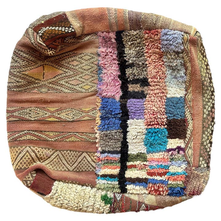 SOUK in the CITY - Wholesale Pouf - UNIQUE Upcycled Berber Poufs - PATCHWORK2
