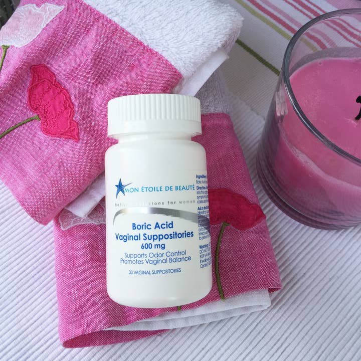MON ETOILE DE BEAUTE - Wholesale Oral Supplement/Vitamin - Mon Etoile de Beaute - Boric Acid Vaginal Suppositories 600 mg (30 Count) -Holistic Solutions for Women4
