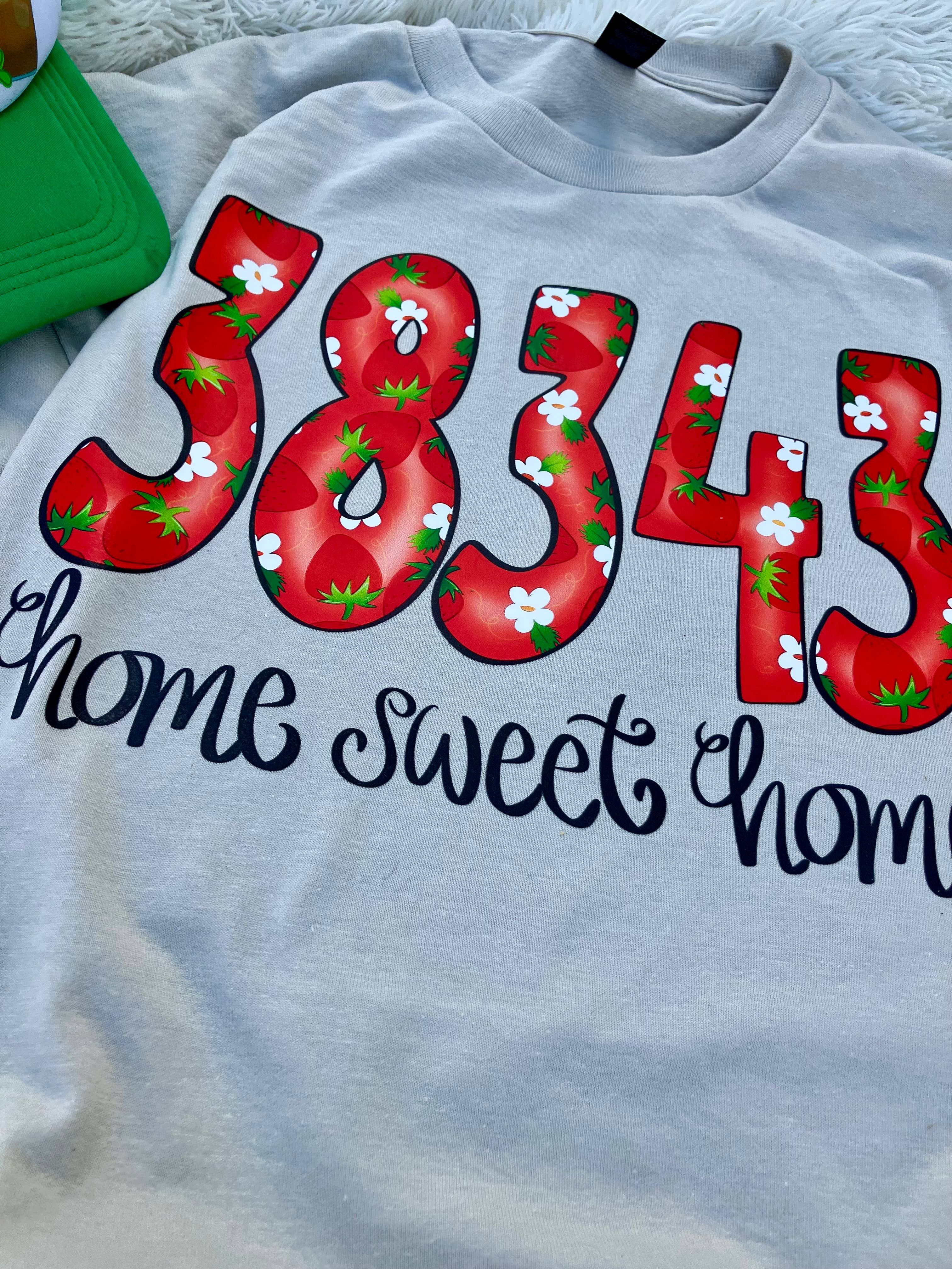 on the Bayou - Wholesale Screen Printed T-Shirt - Women's - Fruits of summer Strawberry custom zip code t-shirt7