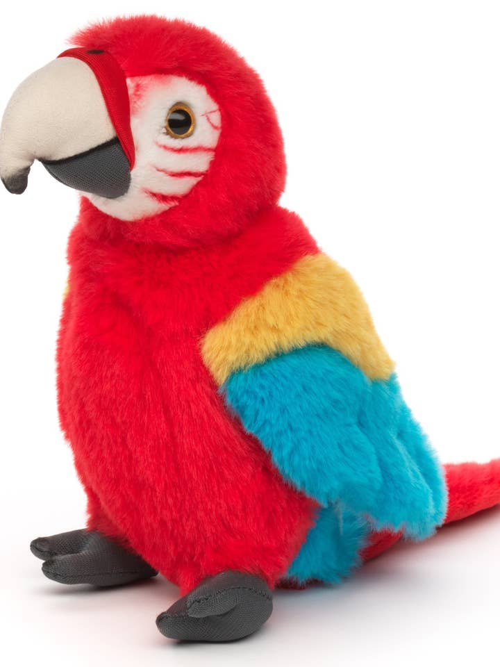 Papagei (rot) - 20 cm (Höhe) - Kuschel-/Plüschtier für den Großhandel von Uni Toys