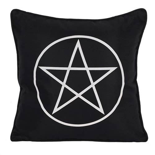 Black and White Pentagram Cushion for wholesale by Green Tree
