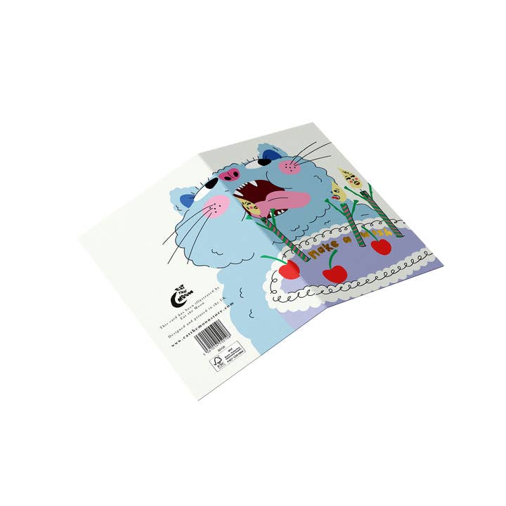 Eat the Moon | Greeting cards and stationery - Wholesale Birthday Card -  Make a wish - birthday card (gold foil finish)1