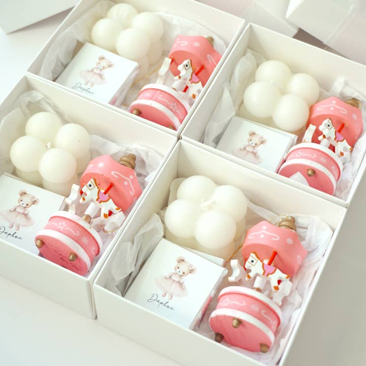 Uniq Favors - Wholesale Party Favor - Carousel Concept Favors Box, Carnival Theme Baby Shower Gift3