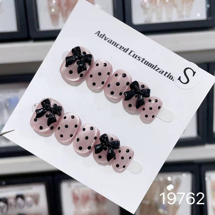 Prensa sobre Unhas feita à mão 19762 por atacado de foamboxnail