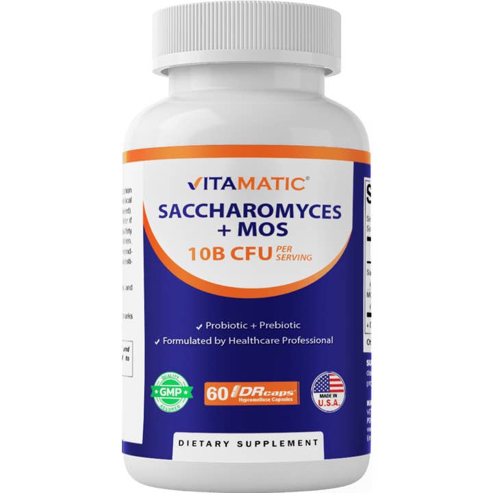 Vitamatic Saccharomyces Boulardii Probiotic 10B - 60 Caps for wholesale by Vitamatic