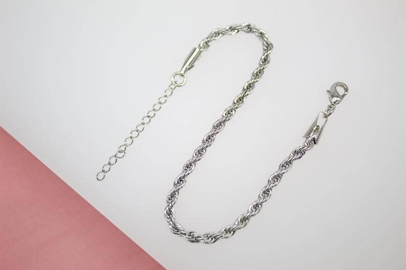 MIA Jewelry - Vendita all'ingrosso Bracciali a catena e a maglie - Bracciale a catena in corda d'oro da 2,96 mm riempito in oro 18 carati (I42)1