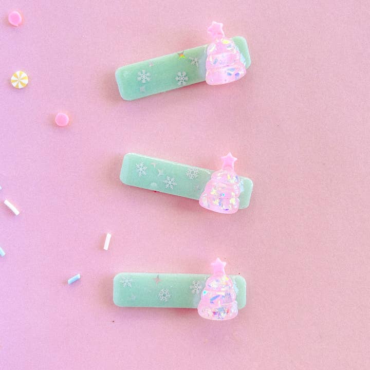 Girls Christmas Barrette - Hårklämma för flickor för wholesale av Ava Bowtique