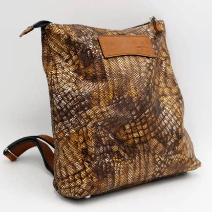 Plan d'Aou Kubic brown bag for wholesale by Nehari Créations