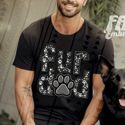 Fur Dad or Fur Mom DTF or Sublimation Transfer for wholesale by Sweet and Sassy Tees