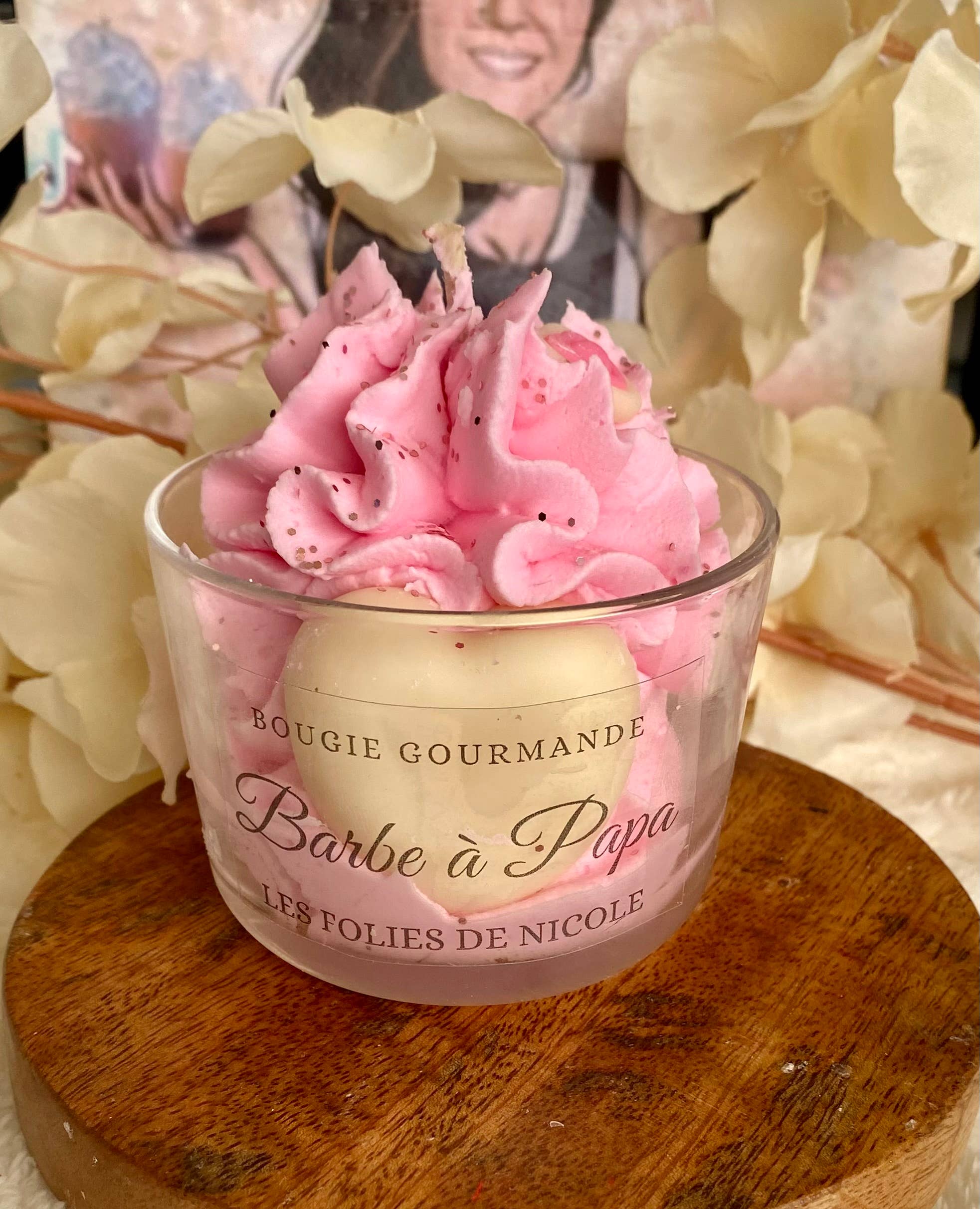 Les folies de Nicole - Wholesale Novelty Candle - Gourmet candle - cotton candy1