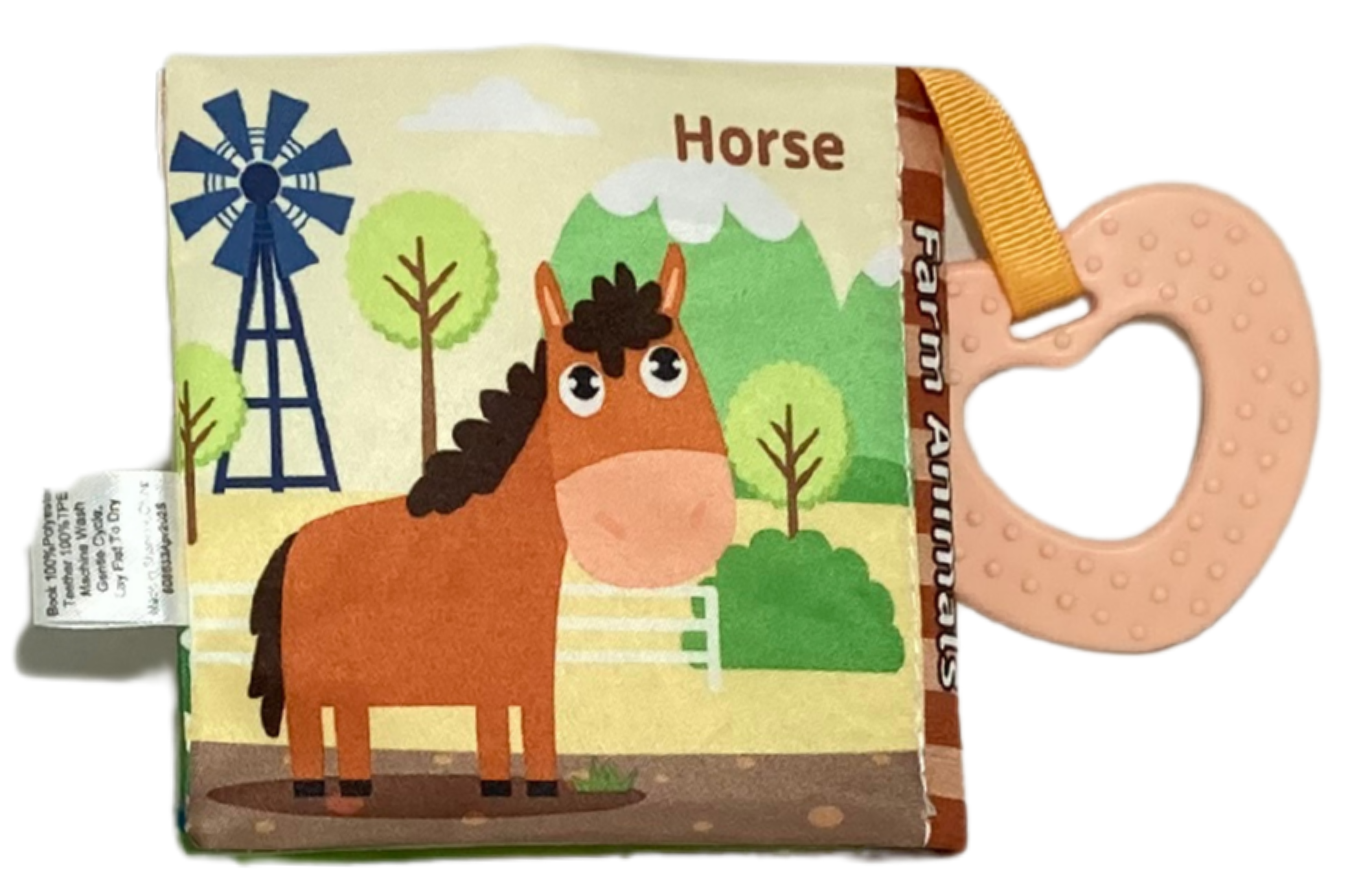 London Bridge & Maison Chic - Vente Livre pour bébés et tout-petits (jusqu'à 2 ans) - Recharge de livres en tissu avec anneau de dentition30