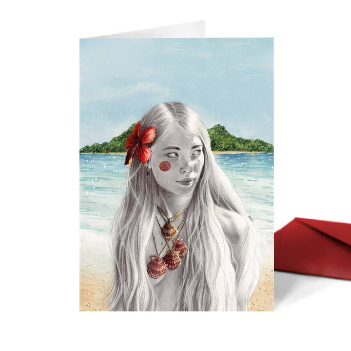 Tarjeta Lilo (díptico) for wholesale by Carillustration