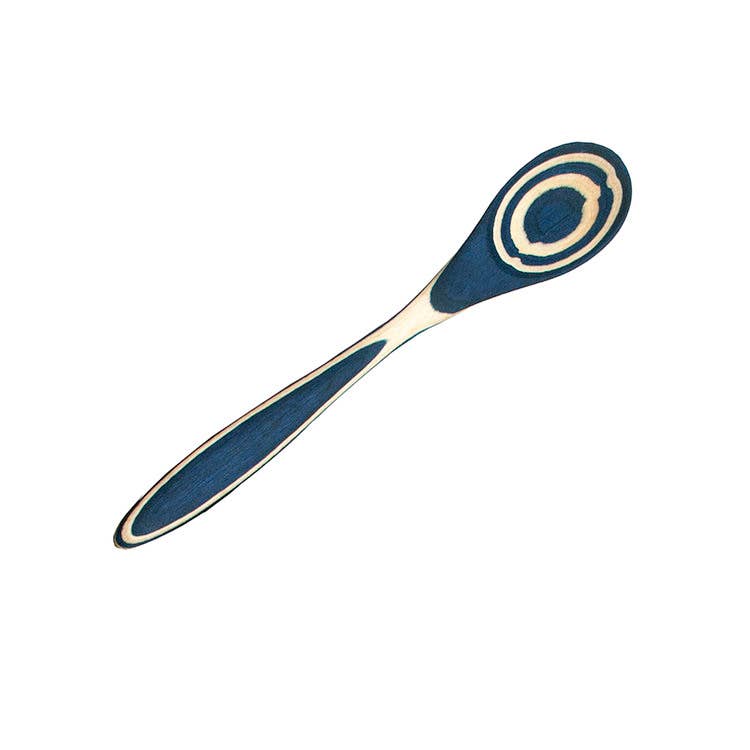 Island Bamboo - Wholesale Kitchen Spoon - 8" Blue Pakka Mini Spoon