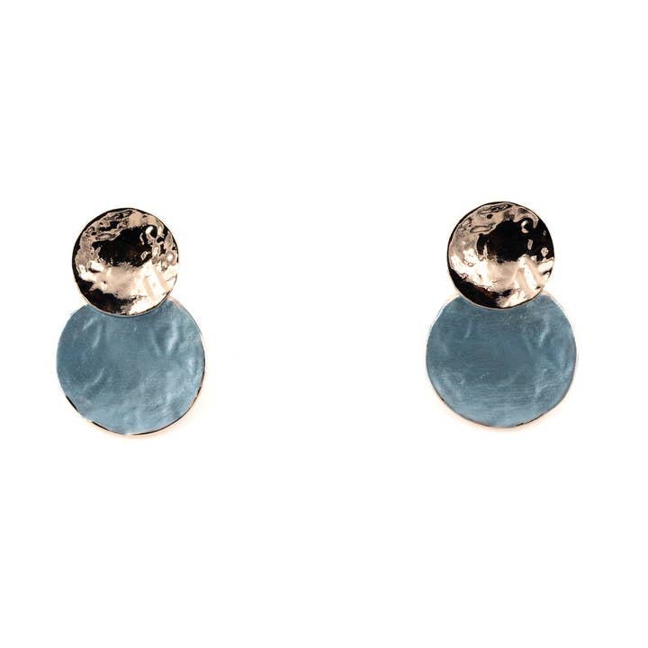 Double round earrings for wholesale by KLK