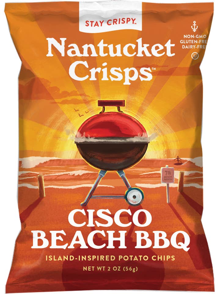 Cisco Beach BBQ 2oz for wholesale by Nantucket Crisps