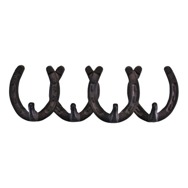 Geko Products - Wholesale Wall Hook - Rustic Cast Iron Wall Hooks, Horseshoe Design
