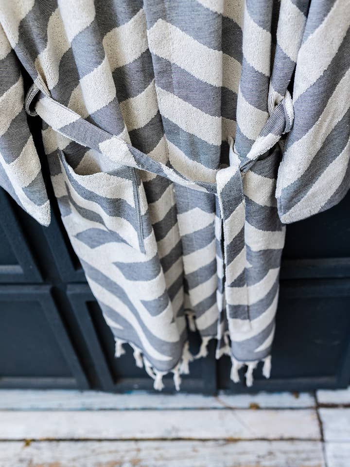 Kikoya - Wholesale Badjas - Uniseks - Kikoya lichtgewicht badjas met capuchon van Turks katoen, Raised Terry22