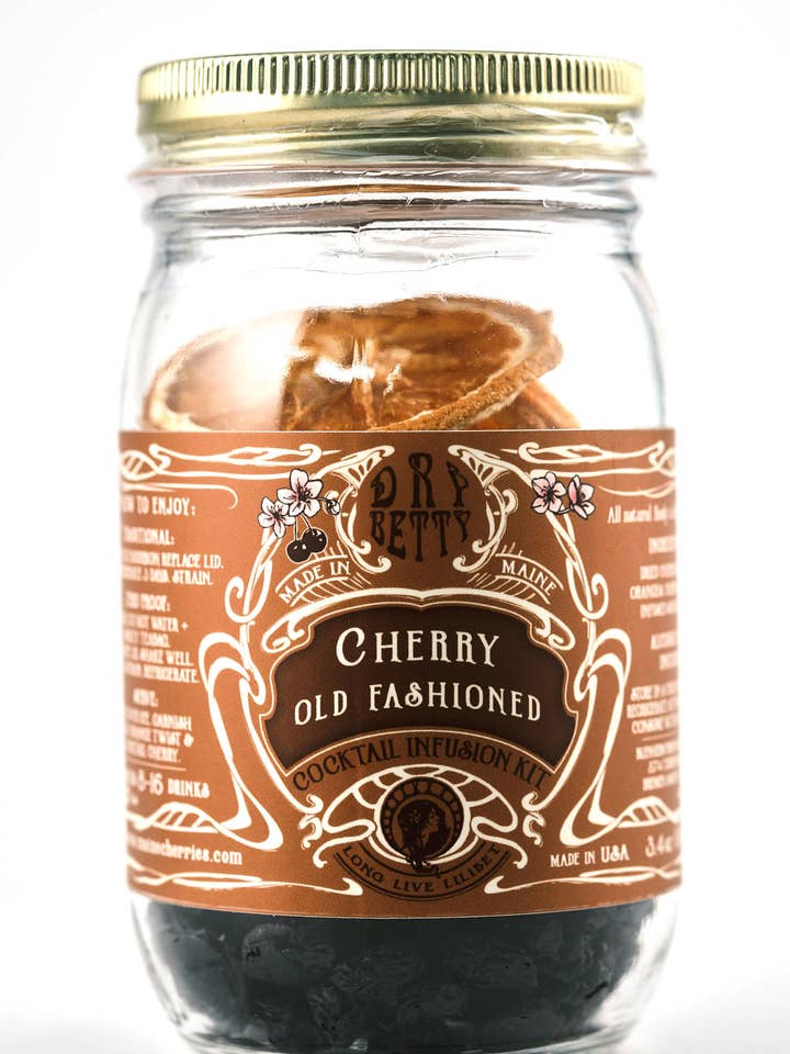 Cherry Old Fashioned Infusion Kit | Dry Betty for wholesale by Blenheim Park Maine